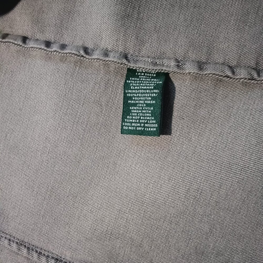 Lauren Ralph Lauren Denim Moto Jacket 18W NWT VTG - Picture 8 of 9